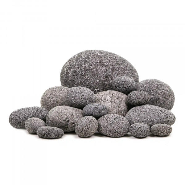 Zen Pebbles - Schwarze Flusssteine - Black Riverstone 80er Set