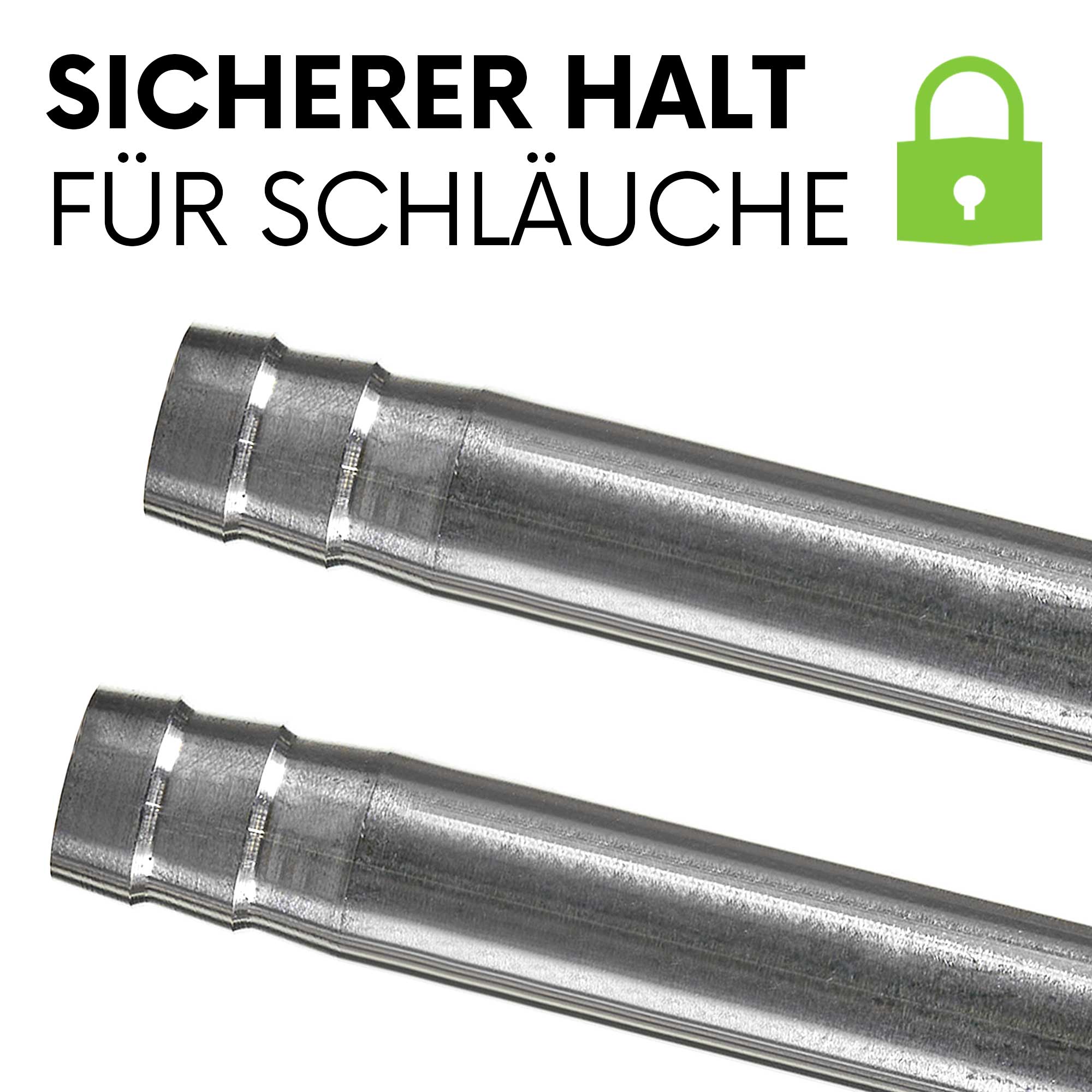 Sicherer Halt für Schläuche Edelstahl Aquarium
