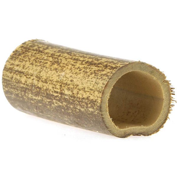 Bambusröhrchen dunkel | beidseitig offen - 6-10cm