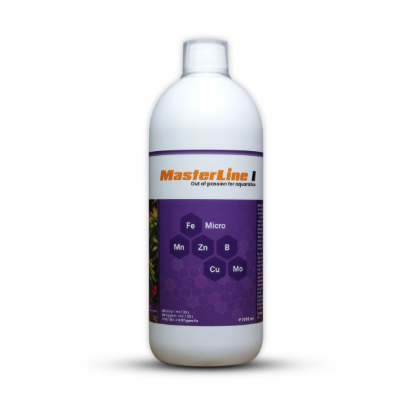 MasterLine 1 Mikronährstoff und Eisen Dünger Wasserpflanzen Aquarium Aquascaping 1000ml