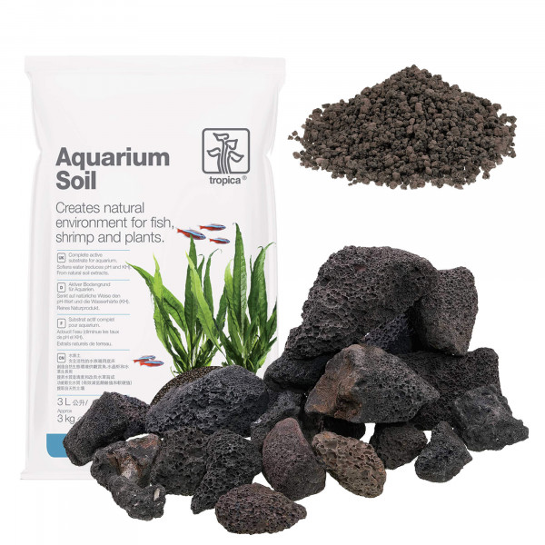 Hardscape und Bodengrund für ein Kampffisch Aquarium