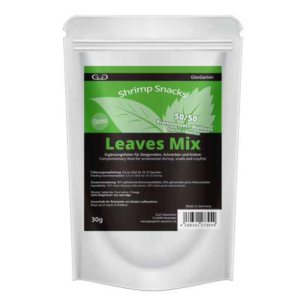 GlasGarten – Shrimp Snacks Leaves Mix