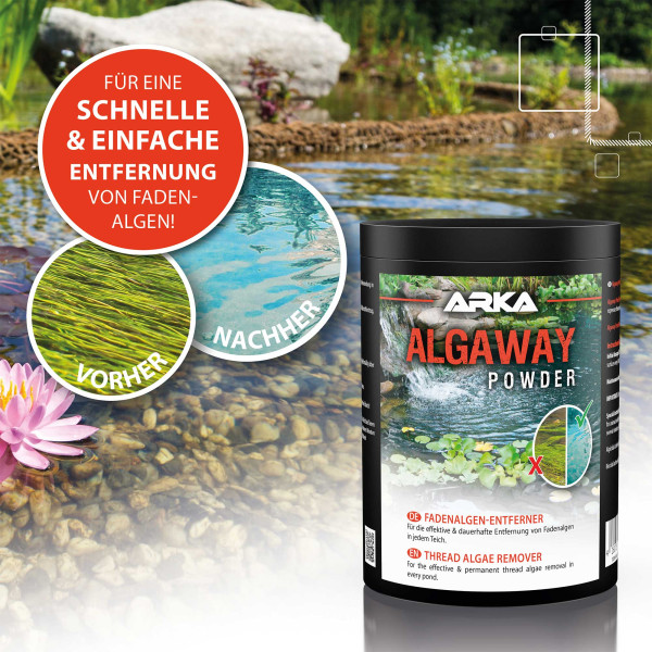 ARKA TEICH Algaway Powder | Algenentferner