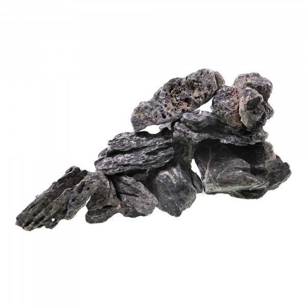 Schwarze Mini Landschaft | Seiryu Dark | Black Ryuoh Stone