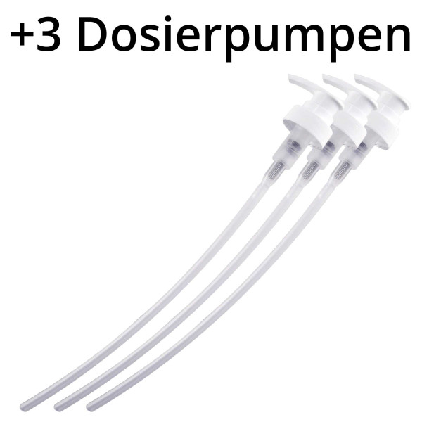 Aqua Rebell NPK + Eisen + GH Boost N | Aquarium Basic Dünger Set inkl. Dosierpumpen