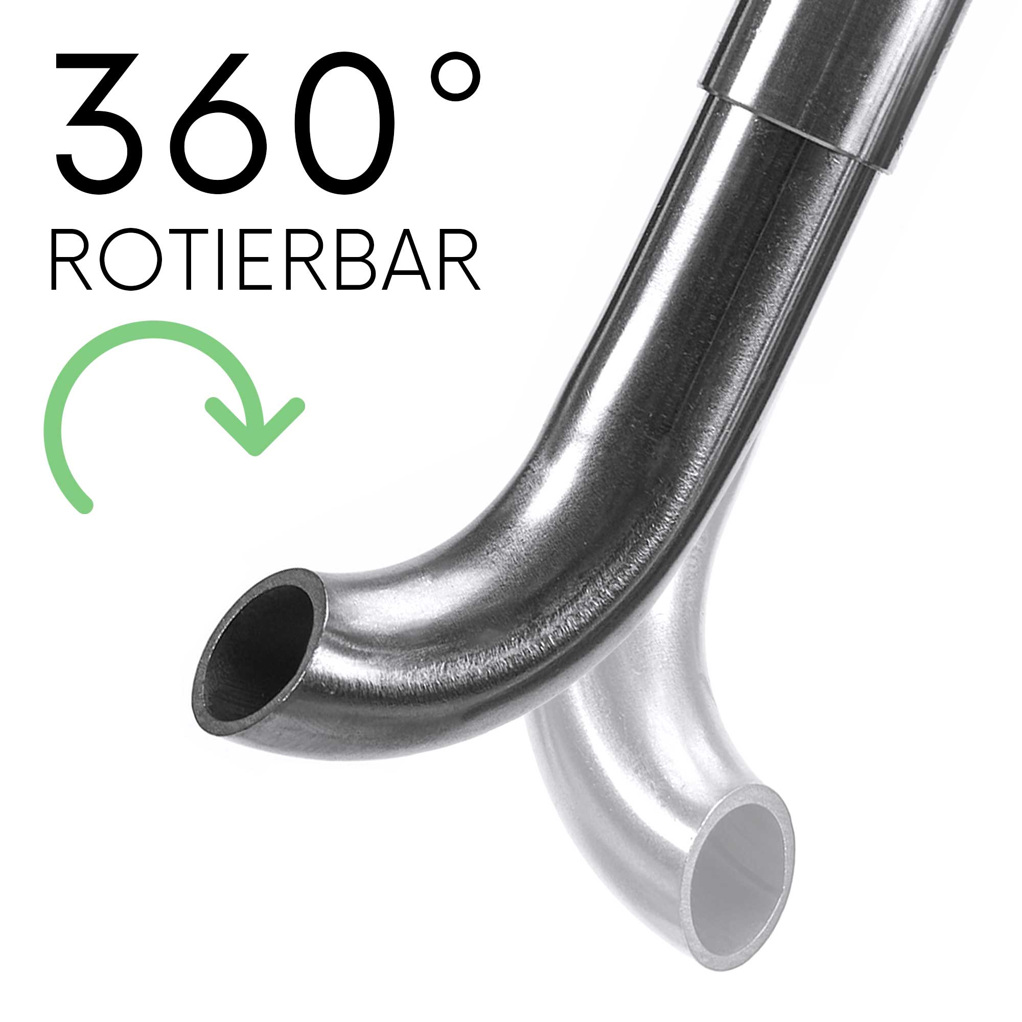 360 Grad rotierbarer Outflow Edelstahl Aquarium