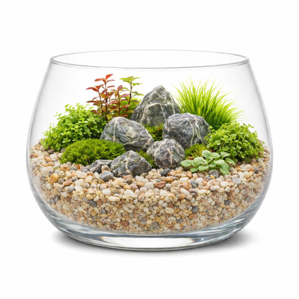 Flaschengarten & Wabi-Kusa Sand natur