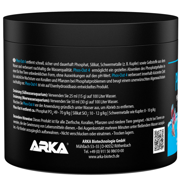 ARKA Phos-Out 4 Granulat 275g Anleitung