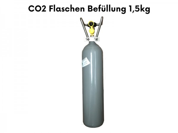 CO2 Befüllung für 1,5kg Mehrwegflaschen