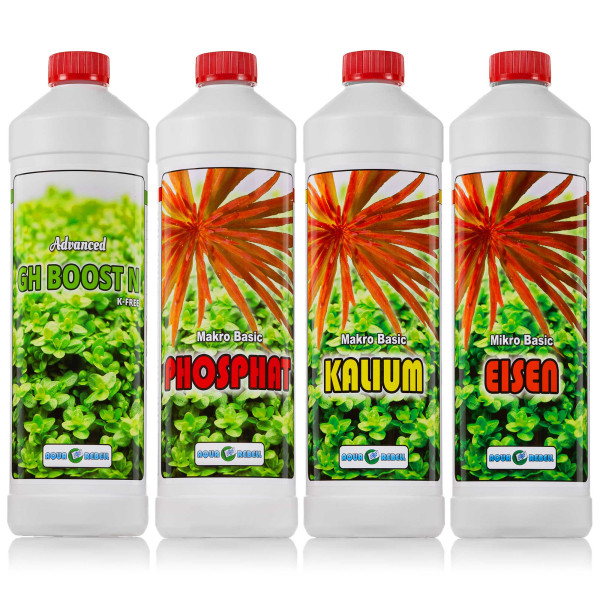 Aqua Rebell GH Boost N + P + K + Eisen | Aquascaping Dünger Set inkl. Dosierpumpen